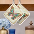 thumbnail image 2 of Vintage Butterfly Pot Holders for Kitchen Heatproof Potholder, 3 Pack Retro Colorful Butterfly Hot Pads Multipurpose Oven Pads Cloth Potholders Trivet for Cooking Baking, 2 of 8