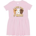thumbnail image 3 of Inktastic I Love You S'more Girls Toddler Dress, 3 of 5