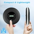 thumbnail image 5 of CD Player Portable, Discman with Stereo Earbuds and Bluetooth Output, Anti-Skip Shockproof Walkman, Compact and Lightweight, Power DC or 2xAA Battery, 5 of 7