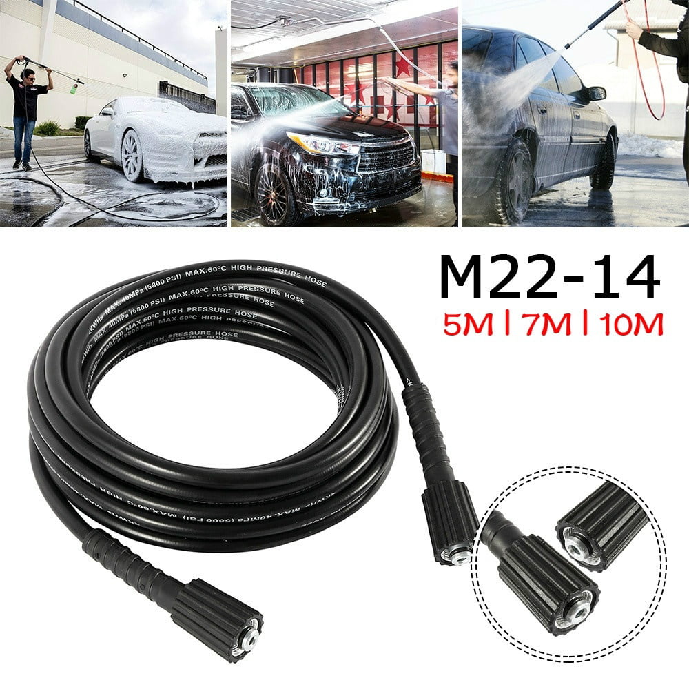 7M/10M High Pressure Hose M22 Water Clean Pipe For Car Cleaning Washer Machine 