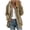 Khaki, variant on Women's Hooded Sherpa Jacket Casual Winter Warm Soft Teddy Coat Solid Color Zip Up Hooded Sweatshirt Jacket Coat Green