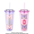 thumbnail image 1 of Vaso Way to Celebrate Día de la Madre de Plástico de Doble Pared con Tapa y Popote para Bebidas Frías de 650 ml., 1 of 4