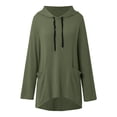 thumbnail image 1 of WEAIXIMIUNG Sweat à Demi-Zip pour Femmes, Sweat à Capuche Décontracté à Manches Longues Imprimé Lettre avec Poche, 1 of 3