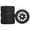 Black, variant on 4 Pieces RC Car Tires Simulation Wheels Upgrade Parts Durable Plastic for 1/7 1/8 Scale Rally Cars
