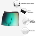 thumbnail image 3 of Bingfone Teal and Peach Men's Underwear - Casual Stretch Boxer Briefs-X-Large, 3 of 5