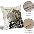 thumbnail image 4 of LQCrafK 18” x 18” Sage Linen Decorative Pillow Covers, Soft and Comfortable (2 Count), 4 of 5