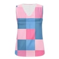 thumbnail image 4 of Gamivast Summer Tank Tops for Women Print V-Neck Flowy Fit Pleated Front Blouse Soft Breathable Chiffon Sleeveless Shirts Beach Vacation Daily Casual Lounge outfits, 4 of 8
