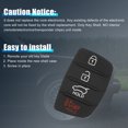 thumbnail image 6 of Unique Bargains 4 Button Car Remote Fob Case Insert Rubber Pad Keypad Replacement for Hyundai, 6 of 6