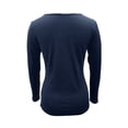 thumbnail image 5 of Womens Athletic Tops Long Sleeve Compression Shirt Women Short Sleeve T Shirts Womens Long T Shirts Pack Sleeved Sleeves Women Loose Workout Shirt And Set Blue XXL, 5 of 5