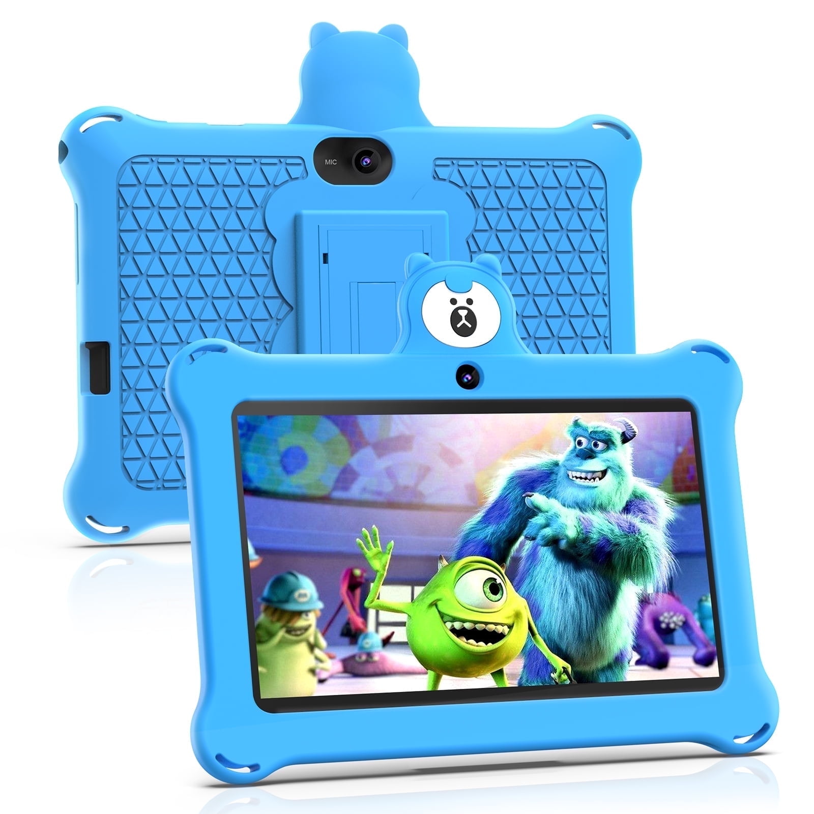 Kids Tablet 7 inch 32GB WiFi Android 13 Tablet For Kids| Bluetooth | Parental Control | Pre-Installed Learning Tablet Apps for Toddlers Children | with Shockproof Case(Blue)