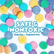 Tub Works Bath Color Fizzies, 150 Count Bath Color Tablets for Kids & Toddlers, 7 Colors, Bath Bombs