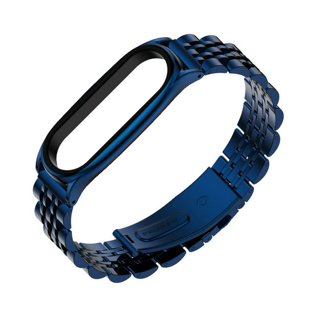 ZheElen Bracelet de Remplacement en Acier Inoxydable Métal Compatible avec Bande 7/8 Durable Bleu 7 Générations