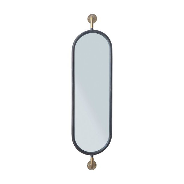3R Studios Swivel Metal Wall Mirror with Brackets 9.5W x 38H in