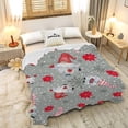 thumbnail image 5 of Christmas Holiday Winter Whimsy Gnomes Blanket Lightweight Warm Cozy Soft Fuzzy Flannel Fleece Throw Travel Outdoor Home Decor Small Blanket Gift for Pets 50"x40" S for Kids, 5 of 6