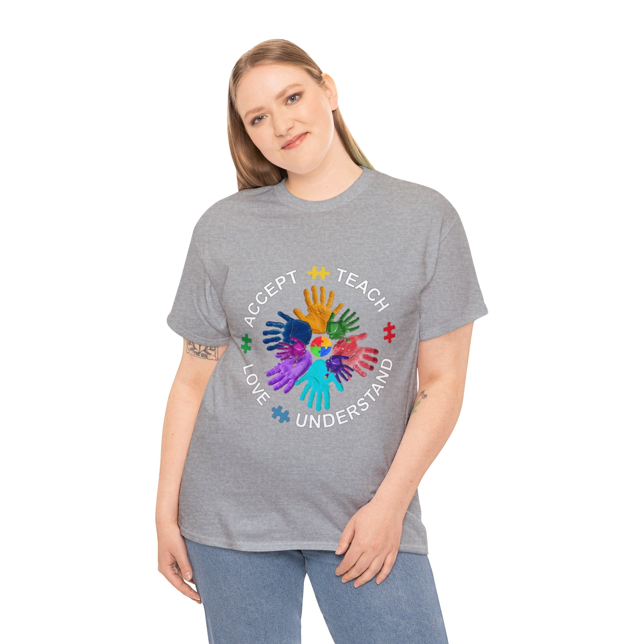 Autism Awareness Shirt, Teach Accept Understand Love Shirt ID-0217-OPMG