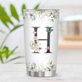 thumbnail image 2 of Personalized Initial H Tumbler 20oz Monogrammed Gift for Women's Birthday Mother's Day Religious & Christian Gifts Custom Coffee Mug with Elegant Initial Design, 2 of 6