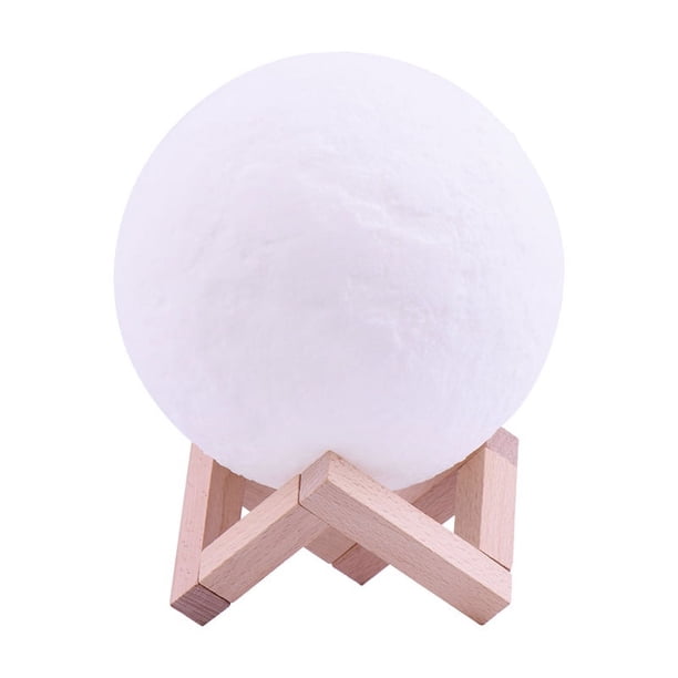 1 lámpara de luna 3D (5.9 in), luz nocturna LED, lámpara decorativa con interruptor táctil, lámpara recargable USB, dormitorio, sala de estar, cafetería, regalo de cumpleaños de Navidad