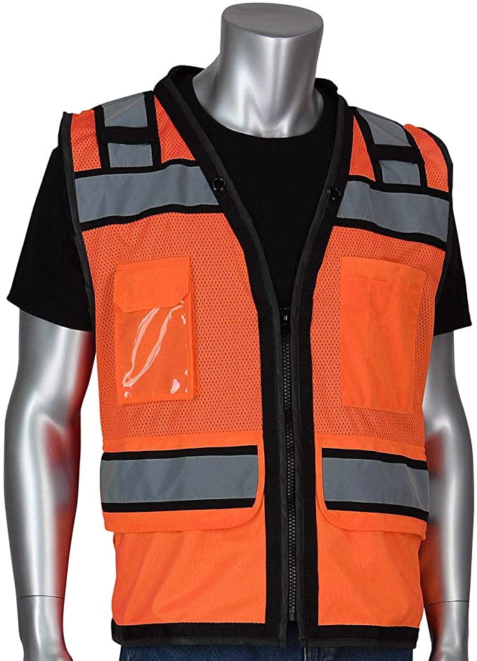 Vero1992 Vero1992 (H) Safety Vest Black For Mens Class 1 Black Series