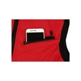 thumbnail image 6 of Unique Bargains Men's Sleeveless Zip Up Drawstring Hooded Vest 34 Red, 6 of 7