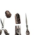 thumbnail image 3 of Tijeras de , Tijeras Bordado Costura Vintage Antiguo,Agujas de coser Estuche Dedal Enhebrador Costura,Elaboración Costura Artesanía Herramienta de bricolaje Adultos,Suministros para perfecl Tijeras de bordar, 3 of 4