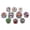 Color 4, variant on 10pcs Mixed Crystal 18mm Snap Buttons Jewelry Fit DIY Snap Bracelets & Bangles-Color 5