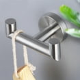 thumbnail image 3 of Miangastore Stainless Steel Double Towel Hook for Bathroom and Kitchen Simple Wall Mounted Design 4.7x3.1 Inches, 3 of 8