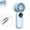 Blue, variant on Ailezt Portable Handheld Fan With Ice USB Rechargeable Quiet Fan With Digital Display Long Battery & 199 Speed Adjustable For Travel Outdoor