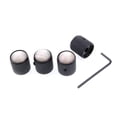 thumbnail image 4 of 4X Barrel Domed Knurled Guitar Control Knob Pearl Inlay for Tone or Volume Knobs, 4 of 6