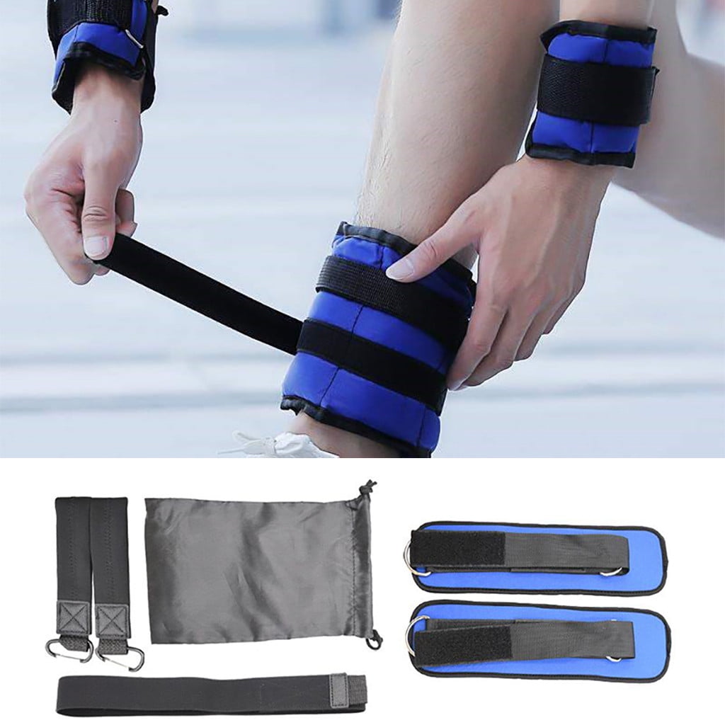 Details about   Pair 11 lbs Adjustable Wrist Arm Weights Strap Exercise Fitness Walking Jogging 