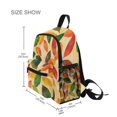 thumbnail image 3 of FORMRS School Backpack with Front Zippered Pocket 12" Student Travel Daypack, Green Retro Autumn Leaves, 3 of 6