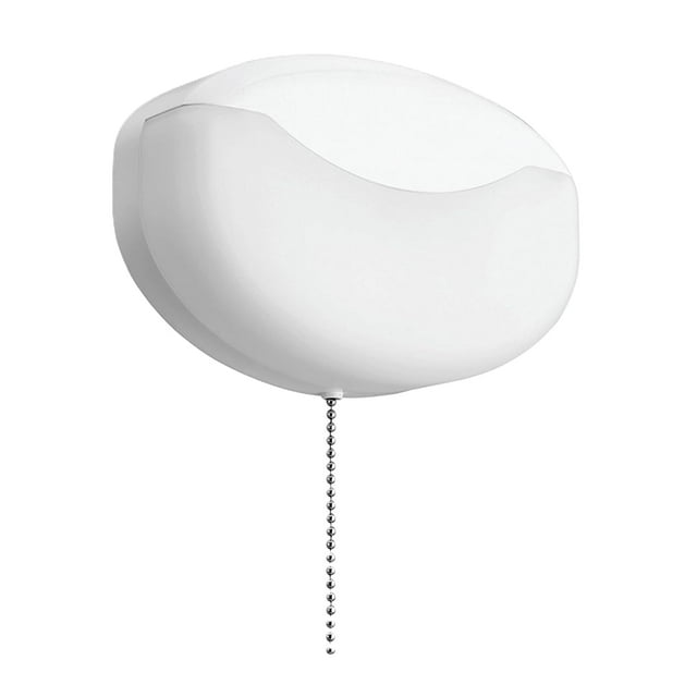 Lithonia Lighting FMMCL 840 S1 M4 4000K LED Flush Mount Closet Light with Pull Chain, White, 7"
