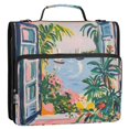 thumbnail image 5 of FORMRS Zipper Binder with Shoulder Strap 2-inch Ring 500 Sheet Capacity File Bag, Floral Seaside, 5 of 5