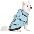 thumbnail image 2 of Fotbe German Shepherd Dog Sudadera con Estampado para Perros Pequeños – Suéter con Capucha para Mascotas, Tela Suave de Forro Polar con Bolsillo-Small, 2 of 7
