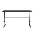 thumbnail image 3 of Correll CST 30" x 60" Metal Adjustable Standing Workstation in Colonial Hickory, 3 of 7