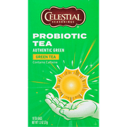 Celestial Seasonings Authentic Probiotic Green Tea Bags, 18 Count