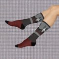thumbnail image 2 of Bull Terrier Socks Unisex Mid-Calf Crew Stretchy 1 Pair 1 Size Atlas Wanderlust, 2 of 5