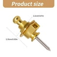 thumbnail image 3 of 2 Pack Guitar Strap Lock Buttons Guitar Hardware Strap Lock Buttons Guitar Strap Buttons for Guitarists and Bass Players, 3 of 8
