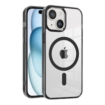 Dteck for iPhone 14 Case,Compatible with MagSafe,Military-Grade Protection,Yellowing Resistant Scratch-Resistant Clear Back, Magnetic Phone Case for iPhone 14,Black