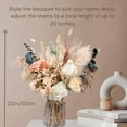thumbnail image 6 of 100pcs Artificial Flower Arrangements with Vase Included, Dining Table Centerpiece, Thanksgiving Christmas Pampas Grass Floral Centerpieces, Coffee Table Decor, Faux Flowers in Vase, Centro de Mesa, 6 of 8