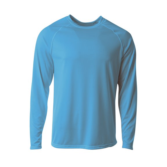 A4 NB3396 Youth SureColor Long Sleeve Cationic Tee - Lt Blue - L