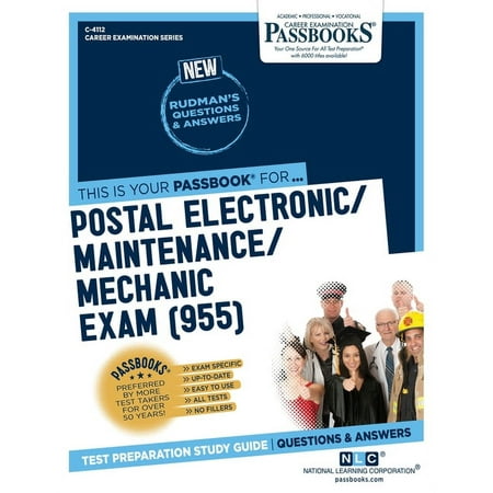 UPC: 9781731841124 | Career Examination Series: Postal Electronic/Maintenance/Mechanic Examination (955) (C-4112) : Passbooks Study Guide (Series #4112) (Paperback)