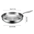 thumbnail image 2 of Non-coating Pure Titanium Pan, 100% Titanium Pans for Cooking Non Stick, Induction Stove Gas Stove, Stainless Steel Hammered Pan Pro with Spatula Sponge, 12in, 2 of 10