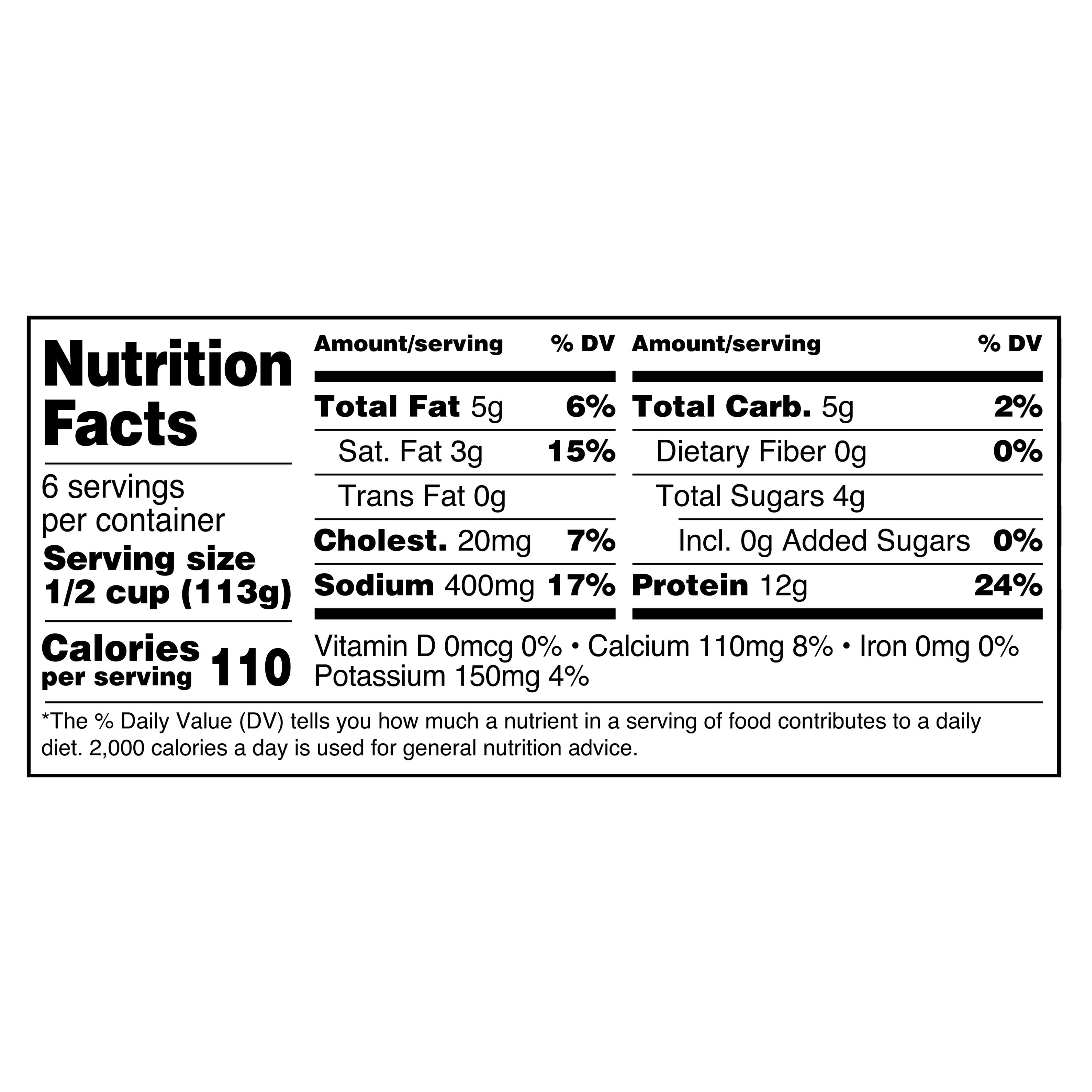 Great Value 4% Milkfat Minimum Large Curd Cottage Cheese, 24 oz