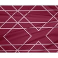 thumbnail image 4 of oneOone Polyester Lycra Red Fabric Geometric & Floral Block Sewing Craft Projects Fabric Prints By Yard 56 Inch Wide, 4 of 4