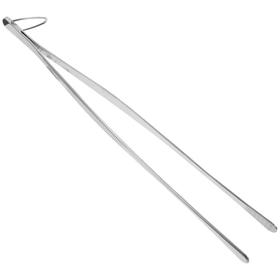 MUSEYA Round Tip Kitchen Tweezers Stainless Steel for Baking Use 1Pack