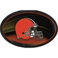 thumbnail image 1 of Cleveland Browns Chrome Die Cut Oval Decal, 1 of 1