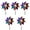 A, variant on Wind Spinner Bird Pinwheels Wedding Decors Handheld Toy Balcony Garden Patio Backyard Decoration 5Pieces