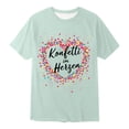 thumbnail image 4 of Graphic Tees for Girls Kids Printed Short Sleeve T Shirts Girls Summer Tops Size 8 Casual Crewneck Tops Summer Clothes(Size 11-12 Years,Mint Green), 4 of 4