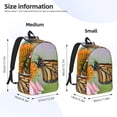thumbnail image 2 of Easygdp A monarch butterfly Mochila de Lona Resistente para Laptop, Compatible con Laptops de 15 a 17 pulgadas, Ideal para Escuela, Trabajo y Viajes-Small, 2 of 5