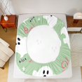 thumbnail image 4 of Manfei Cartoon Ghost Fitted Sheet Full,Halloween Themed Skull Bed Set,3 Pieces,1 Fitted Sheet and 2 Pillowcases, 4 of 6